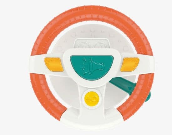 image-Baby Kids Eletric Simulation Steering Wheel Toy Driving Interactive Musical Educational Toy