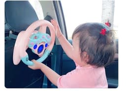 image-Eletric Simulation Steering Wheel Toy with Light Sound Kids Early Education Toy