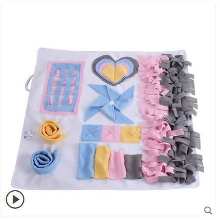 image-Pet Sniffing Mat Dog Puzzle Sniffing Mat Training Mat Toys Bite Resistant and Machine Washable