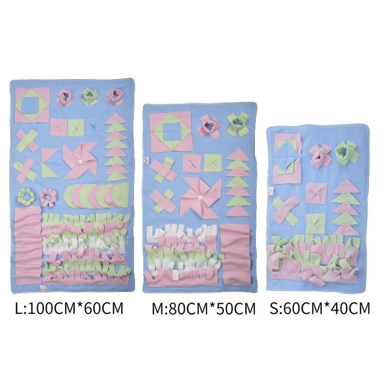 image-Pet Sniffing Mat Dog Puzzle Sniffing Mat Training Mat Toys Bite Resistant and Machine Washable