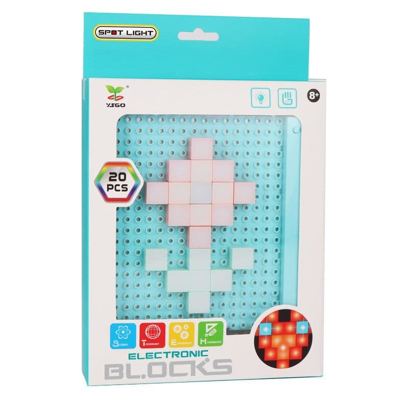 image-DIY LED Flashing Light Electronic Building Blocks