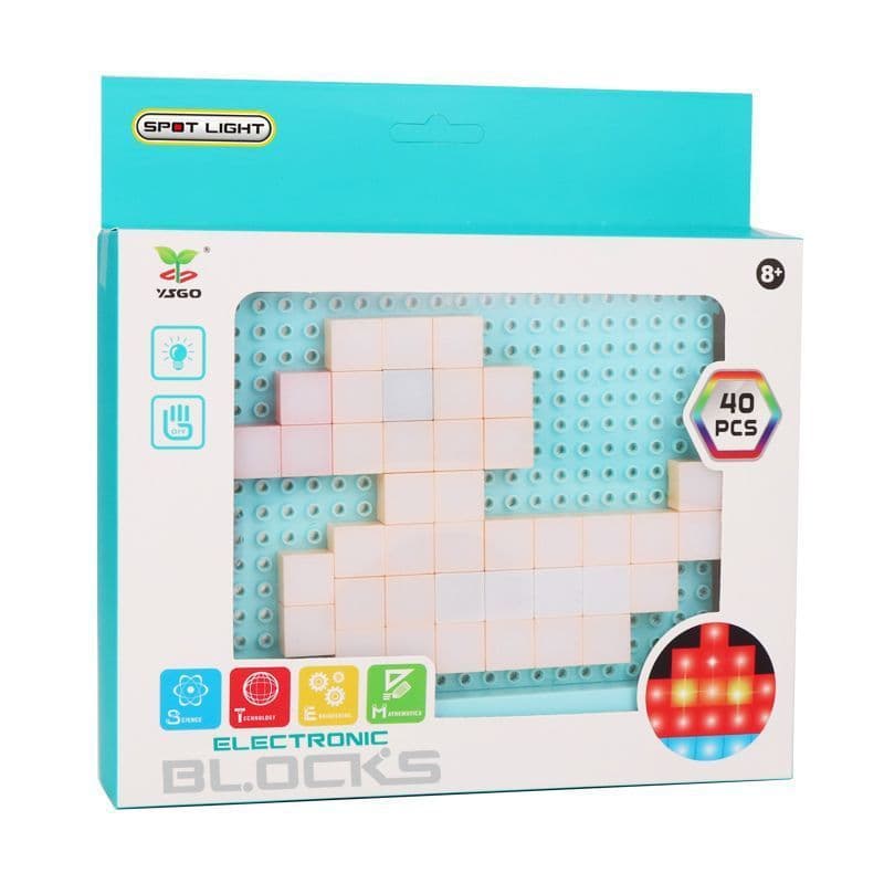 image-DIY LED Flashing Light Electronic Building Blocks