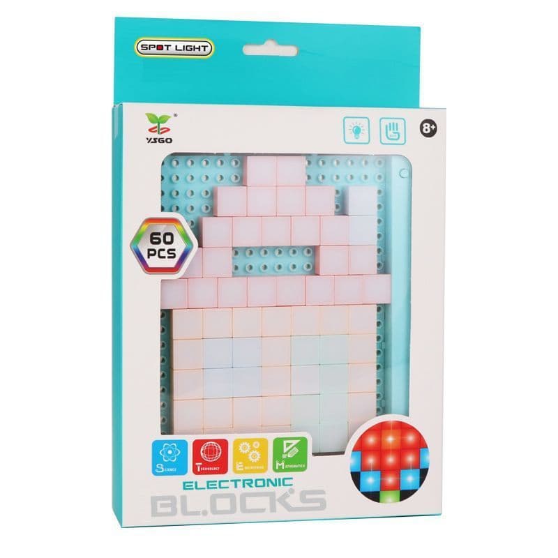 image-DIY LED Flashing Light Electronic Building Blocks