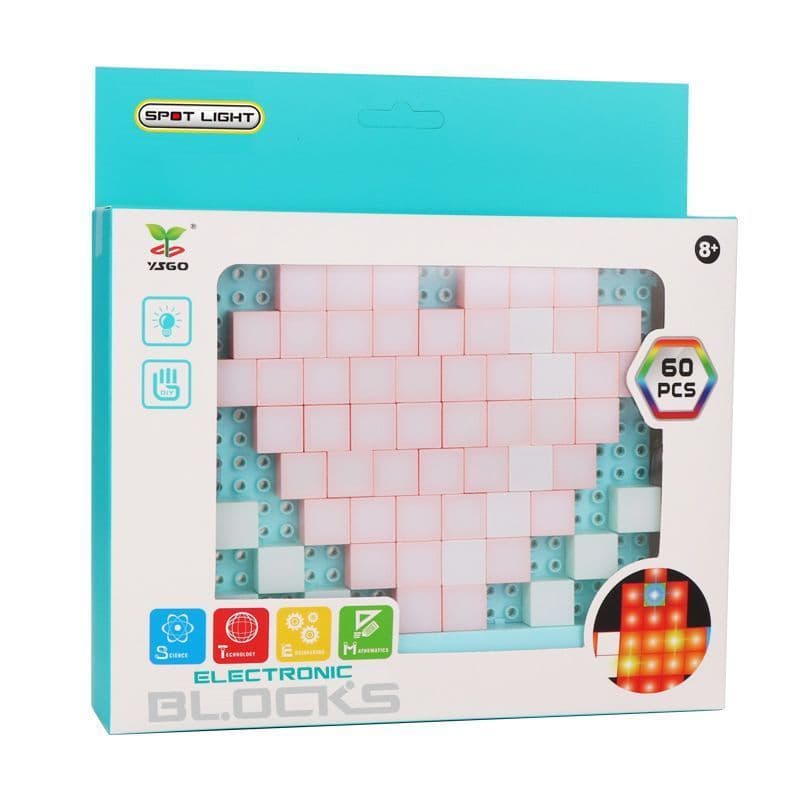 image-DIY LED Flashing Light Electronic Building Blocks