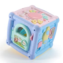 image-Baby Musical Box Toddler Funny Hand Drum Toy Baby Activity Cube Geometric Blocks