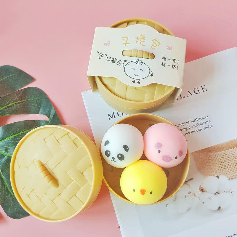 image-Decompression Artifact Big Bun Squeeze Music Simulation Xiao Long Bao You Tiao Slow Rebound Decompression Toys Student Gifts