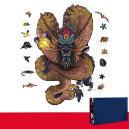 image-Lion Wolf Alien Irregular Three-dimensional Animal Jigsaw Wooden Jigsaw Puzzle