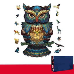 image-Lion Wolf Alien Irregular Three-dimensional Animal Jigsaw Wooden Jigsaw Puzzle