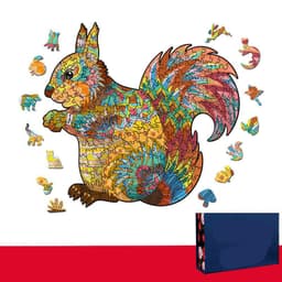 image-Lion Wolf Alien Irregular Three-dimensional Animal Jigsaw Wooden Jigsaw Puzzle