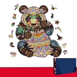 image-Lion Wolf Alien Irregular Three-dimensional Animal Jigsaw Wooden Jigsaw Puzzle