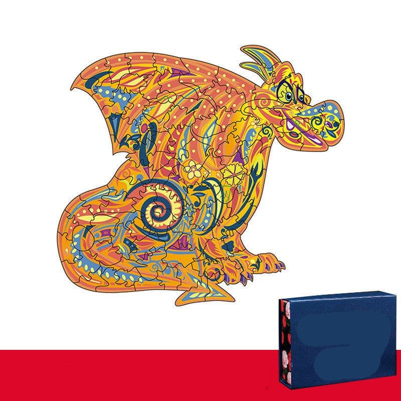 image-Lion Wolf Alien Irregular Three-dimensional Animal Jigsaw Wooden Jigsaw Puzzle