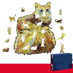 image-Lion Wolf Alien Irregular Three-dimensional Animal Jigsaw Wooden Jigsaw Puzzle