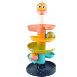image-Baby Puzzle Fun Track Sliding Ball Tower Building Block Toy