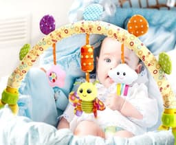image-Baby Musical Mobile Toys for Bed Stroller Plush Baby Rattles Toys for Baby Toys 0-12 Months Infant
