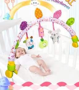 image-Baby Musical Mobile Toys for Bed Stroller Plush Baby Rattles Toys for Baby Toys 0-12 Months Infant