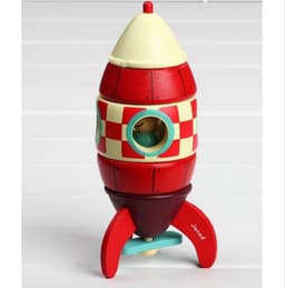 image-Disassembly Model Airplane Rocket Children's Wooden Assembly And Disassembly Toys Baby Hands-On Brain Educational Toys