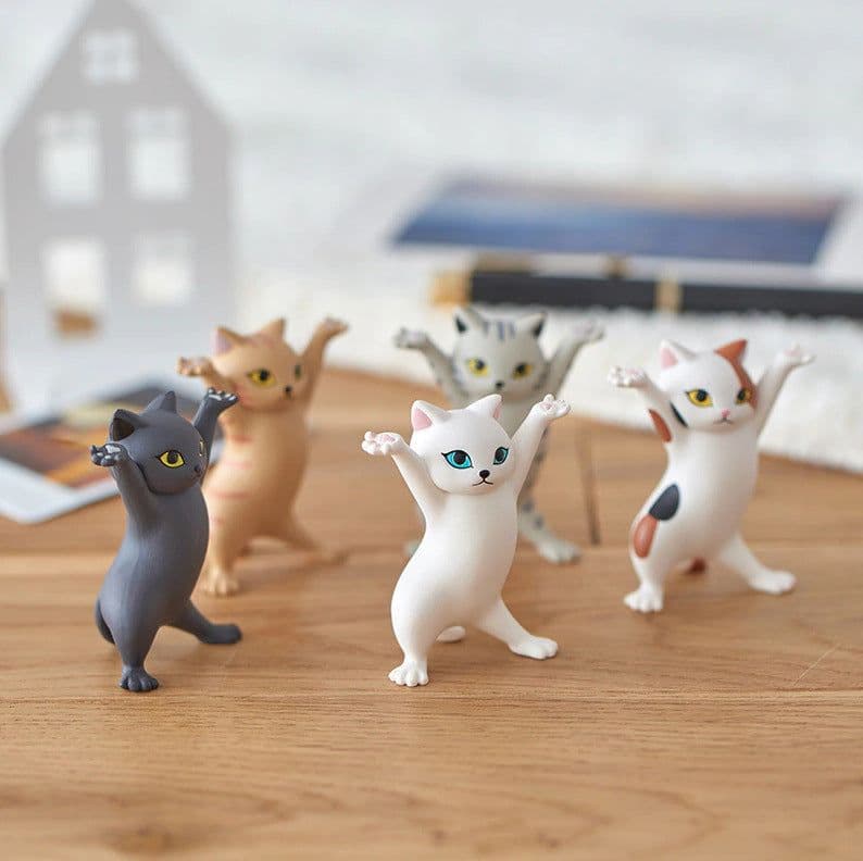 image-Kid Children Funny Toys Gift Cat Coffin Dance Doll Animals Figurines Handmade Blind Box Decoration Toys Gift