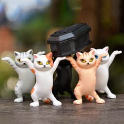 image-Kid Children Funny Toys Gift Cat Coffin Dance Doll Animals Figurines Handmade Blind Box Decoration Toys Gift