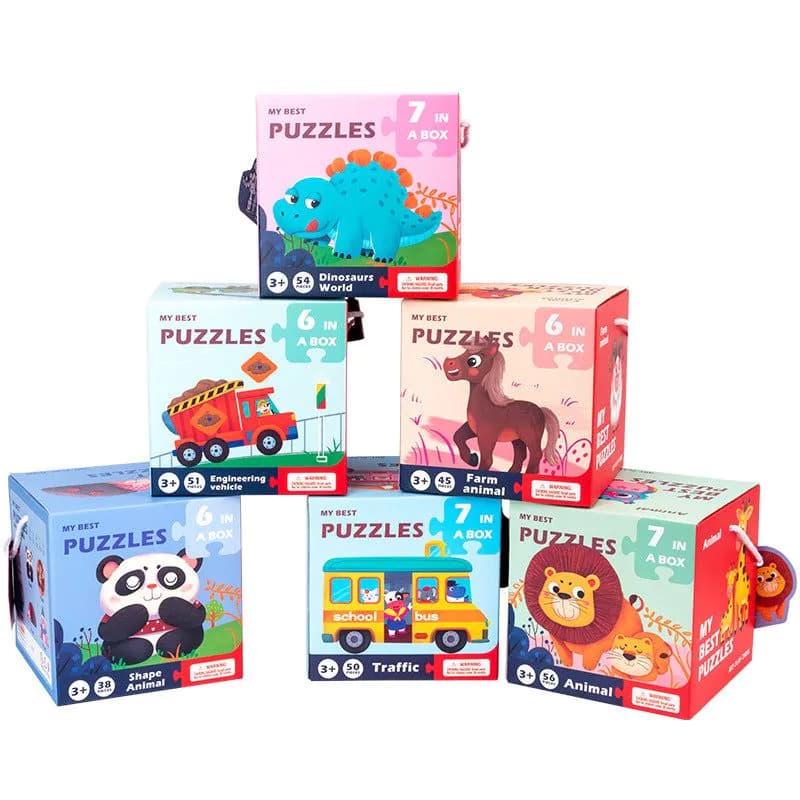 image-Advanced Educational Big Piece Puzzle Wooden Toys For Babies And Toddlers Enlightenment And Logical Thinking
