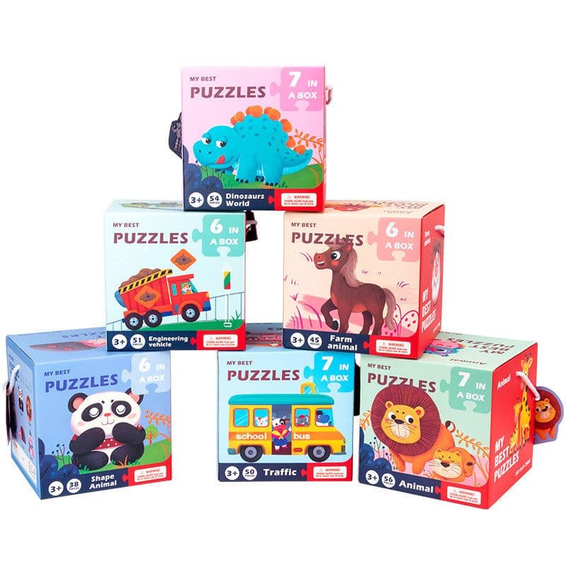 image-Advanced Educational Big Piece Puzzle Wooden Toys For Babies And Toddlers Enlightenment And Logical Thinking