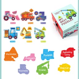 image-Advanced Educational Big Piece Puzzle Wooden Toys For Babies And Toddlers Enlightenment And Logical Thinking