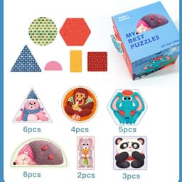 image-Advanced Educational Big Piece Puzzle Wooden Toys For Babies And Toddlers Enlightenment And Logical Thinking