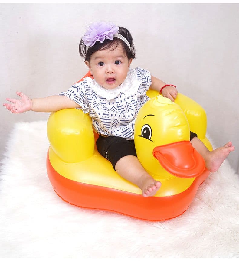 image-School Seat Dining Chair Baby Inflatable Sofa Eating Seat Portable Music Children Sofa