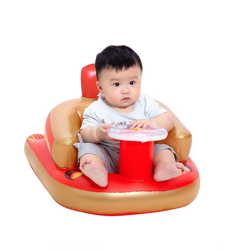 image-School Seat Dining Chair Baby Inflatable Sofa Eating Seat Portable Music Children Sofa
