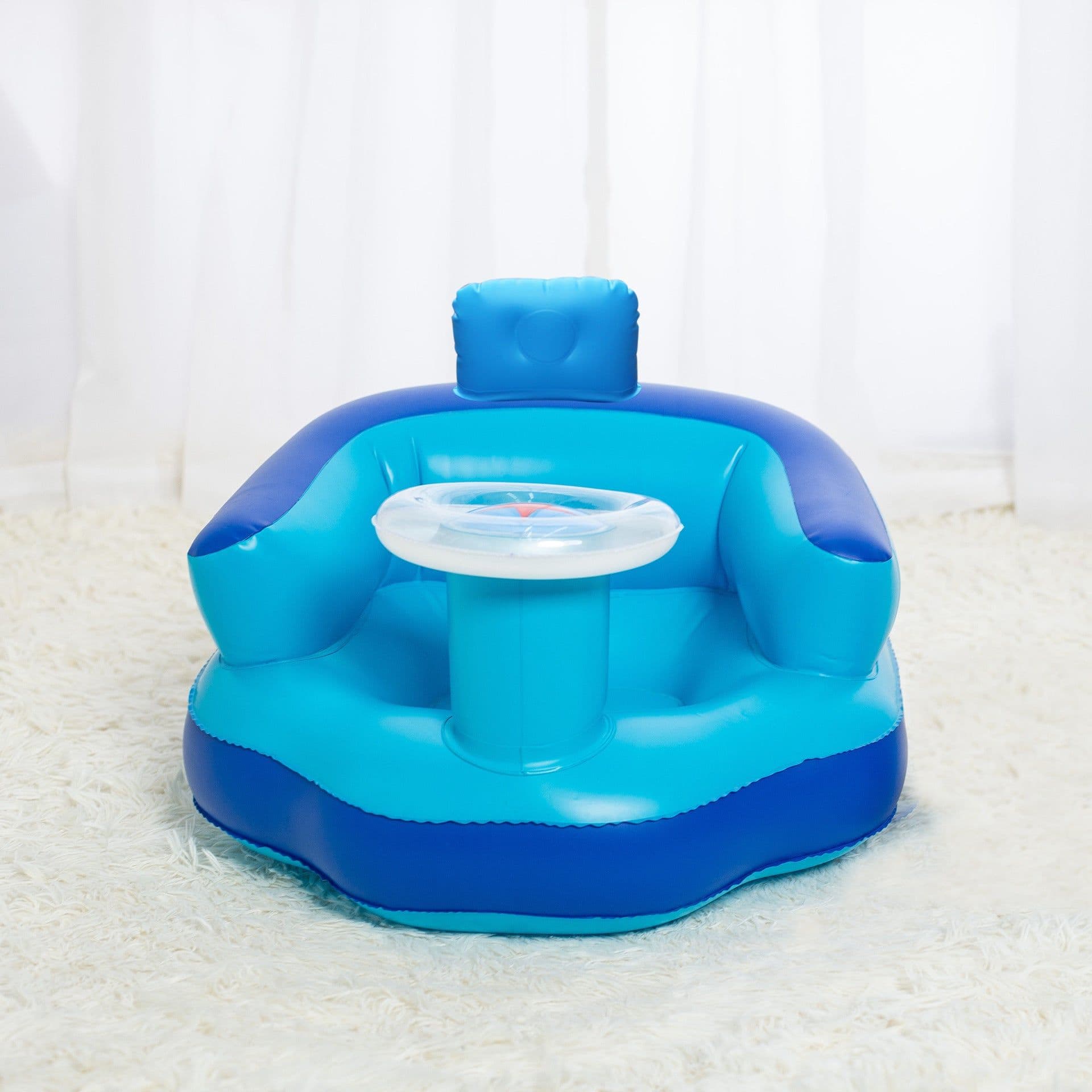 image-School Seat Dining Chair Baby Inflatable Sofa Eating Seat Portable Music Children Sofa