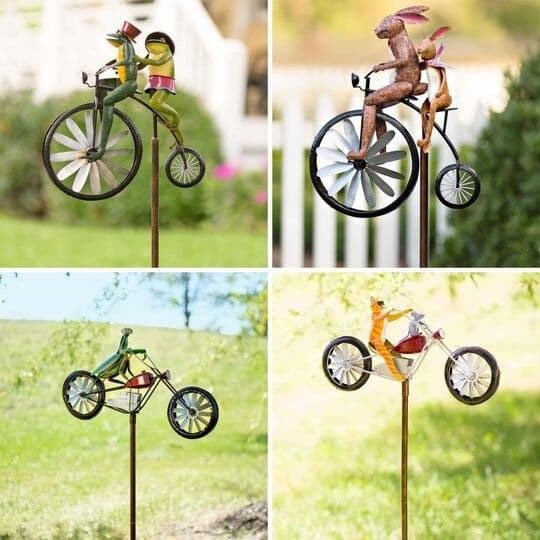 image-Animal Motorcycle Garden Pile Metal Wrought Iron Courtyard