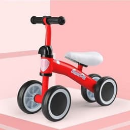 image-Plastic No-pedal Baby Kids Push Balance Bike Three Wheels Tricycle Baby Mini Balance Bike