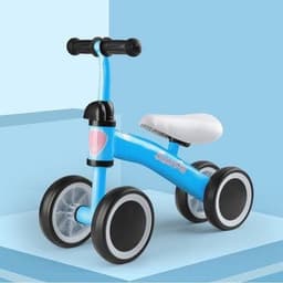image-Plastic No-pedal Baby Kids Push Balance Bike Three Wheels Tricycle Baby Mini Balance Bike