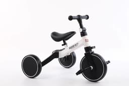 image-Plastic No-pedal Baby Kids Push Balance Bike Three Wheels Tricycle Baby Mini Balance Bike