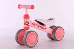 image-Plastic No-pedal Baby Kids Push Balance Bike Three Wheels Tricycle Baby Mini Balance Bike