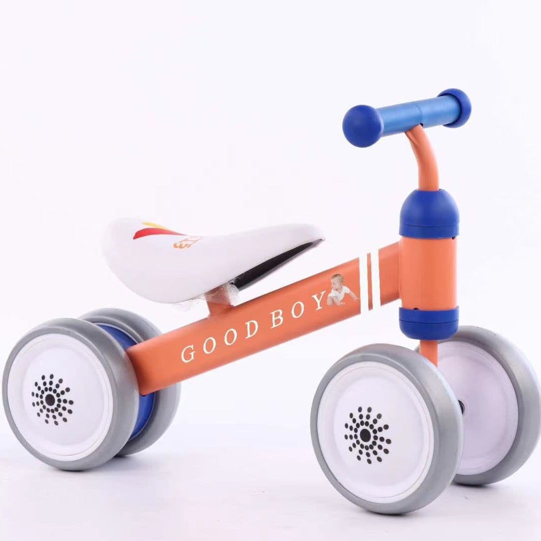 image-Plastic No-pedal Baby Kids Push Balance Bike Three Wheels Tricycle Baby Mini Balance Bike