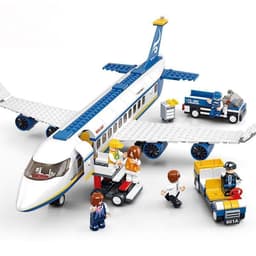 image-Children's Educational Plastic Plug-In Toy Airplane Aviation Series