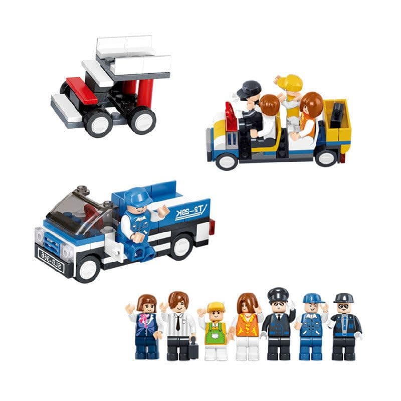 image-Children's Educational Plastic Plug-In Toy Airplane Aviation Series