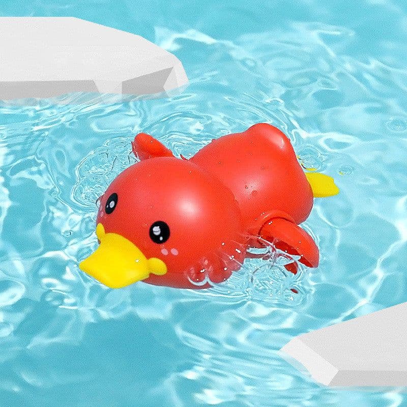 image-Baby's Bathroom, Bathing, Bathing, Playing In Water Toys, Baby On The Chain, Wind-up, Swimming Duck
