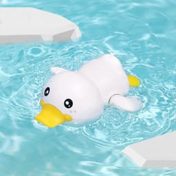 image-Baby's Bathroom, Bathing, Bathing, Playing In Water Toys, Baby On The Chain, Wind-up, Swimming Duck