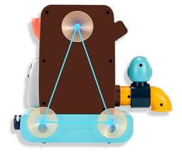 image-Baby Playing In The Water With A Shower Set