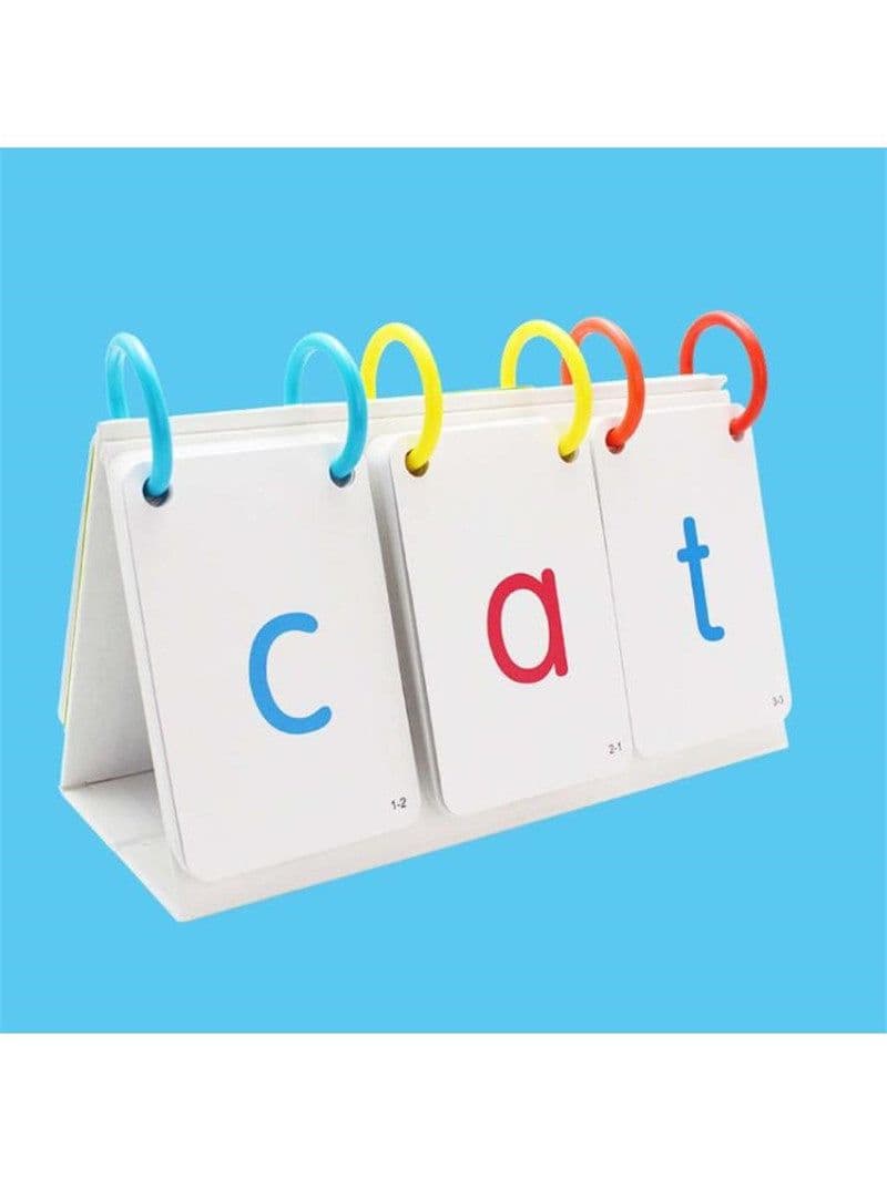 image-English Phonics Cards Phonics Textbook Elementary School English Enlightenment Desk Calendar Turning Card Teaching Aids