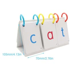 image-English Phonics Cards Phonics Textbook Elementary School English Enlightenment Desk Calendar Turning Card Teaching Aids