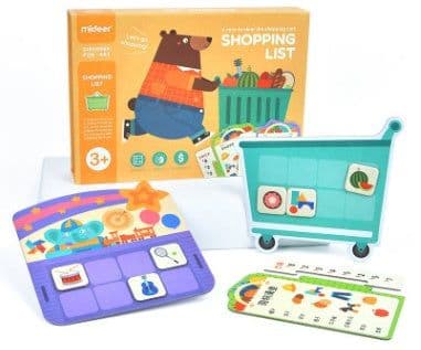 image-Mideer Milu Shopping List Children's Board Games Cognitive Card Memory Computing Educational Toys
