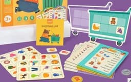 image-Mideer Milu Shopping List Children's Board Games Cognitive Card Memory Computing Educational Toys