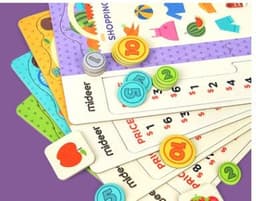 image-Mideer Milu Shopping List Children's Board Games Cognitive Card Memory Computing Educational Toys