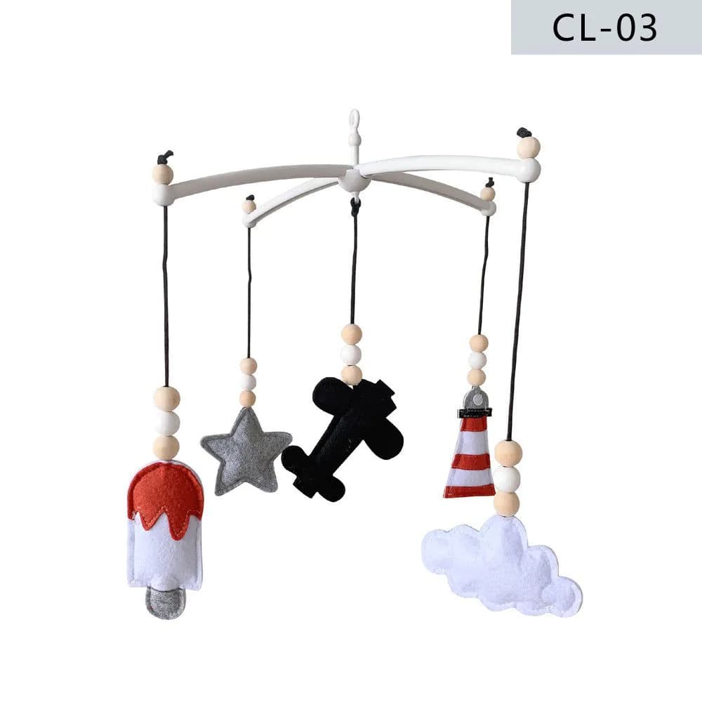 image-Nordic Style Crib Felt Wind Chime Crib Bell
