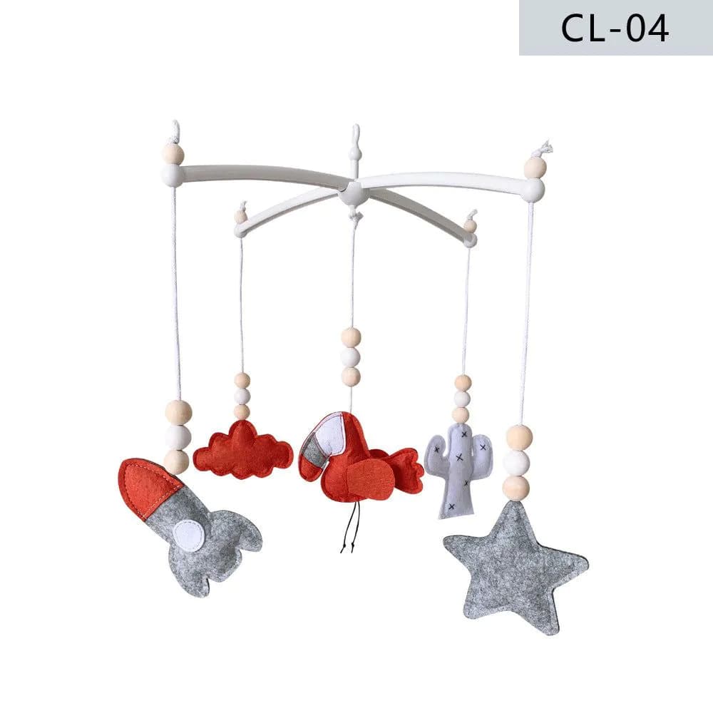 image-Nordic Style Crib Felt Wind Chime Crib Bell