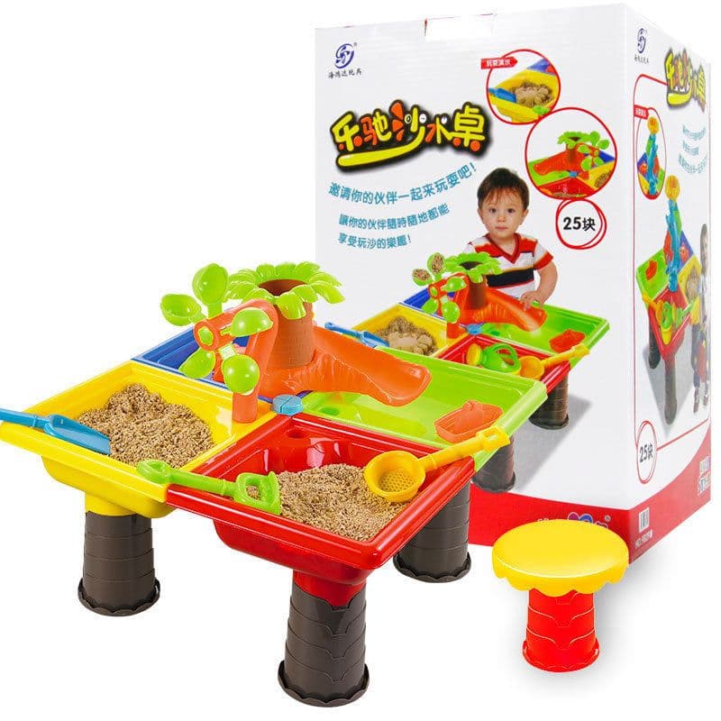 image-Children'S Boys Outdoor Large Beach Play Sand Table Set Girls Indoor Digging Sand And Water Toys And Equipment