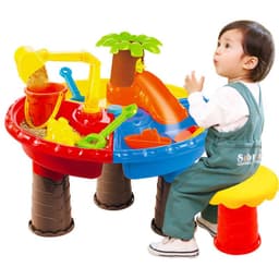 image-Children'S Boys Outdoor Large Beach Play Sand Table Set Girls Indoor Digging Sand And Water Toys And Equipment