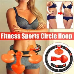 image-Adjustable Smart No Falling Hoops Thin Waist Abdominal Exercise Intelligent Counting Hoop Home Gym Training Massage Sport Hoops